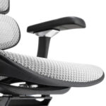 Grey Mesh seat on office chair