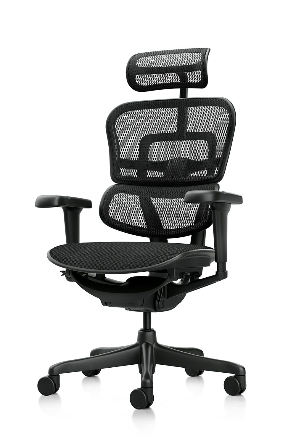 All black office chair from Ergohuman Ultra