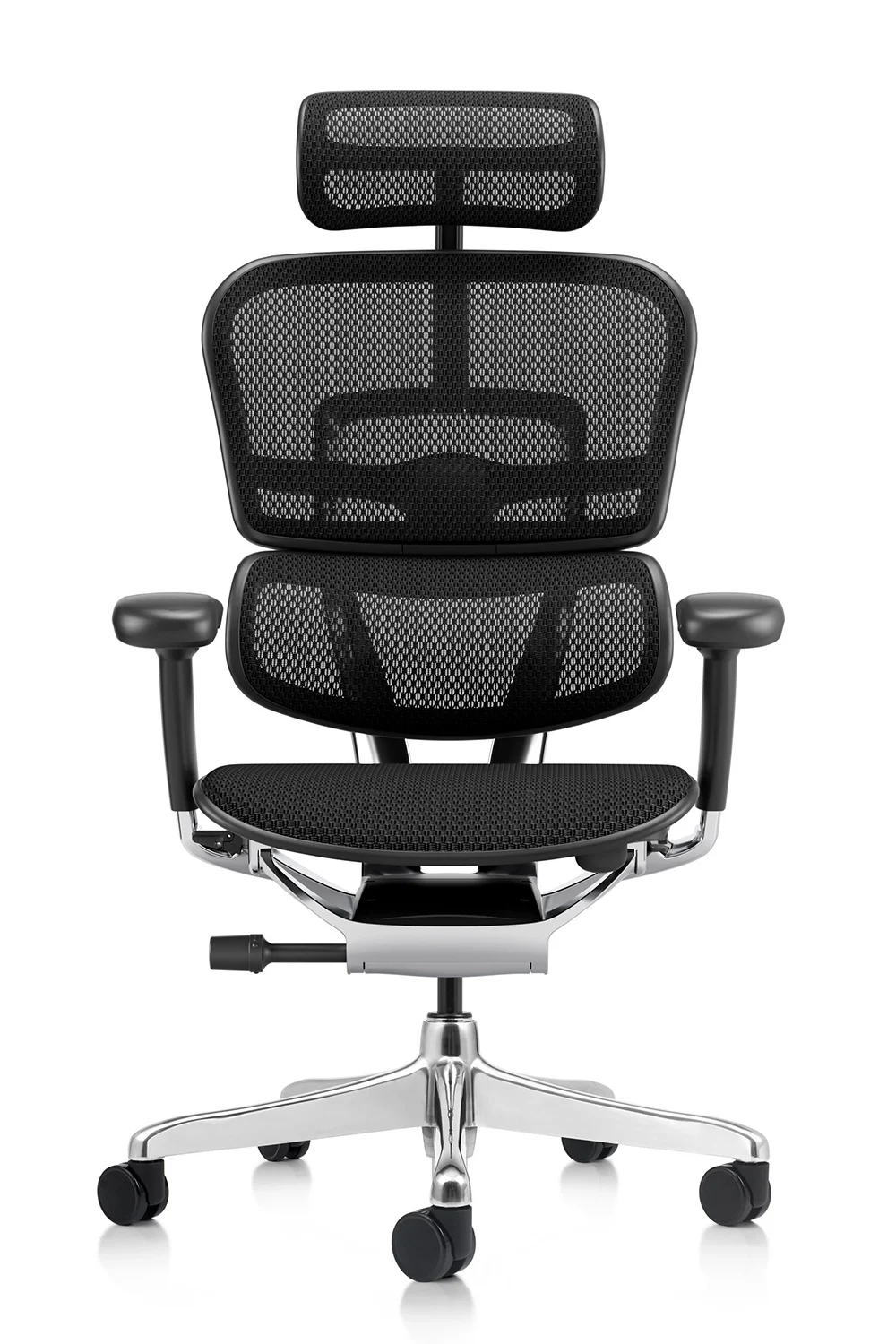 Ergonomic Office Chair Ergohuman 2 Elite mark II in Black mesh front view