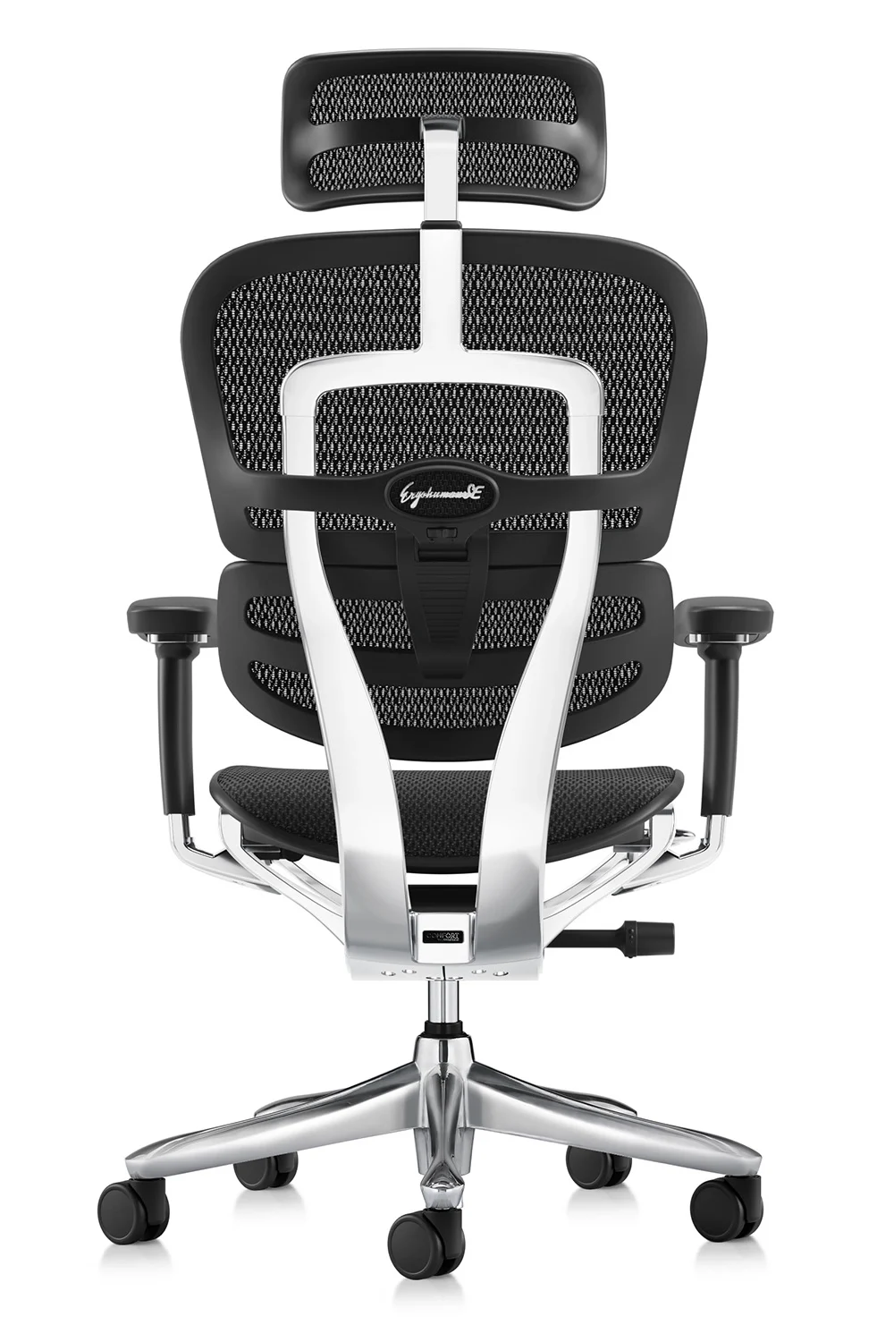 Ergonomic Office Chair Ergohuman 2 Luxury SE Mesh in Black left rear view