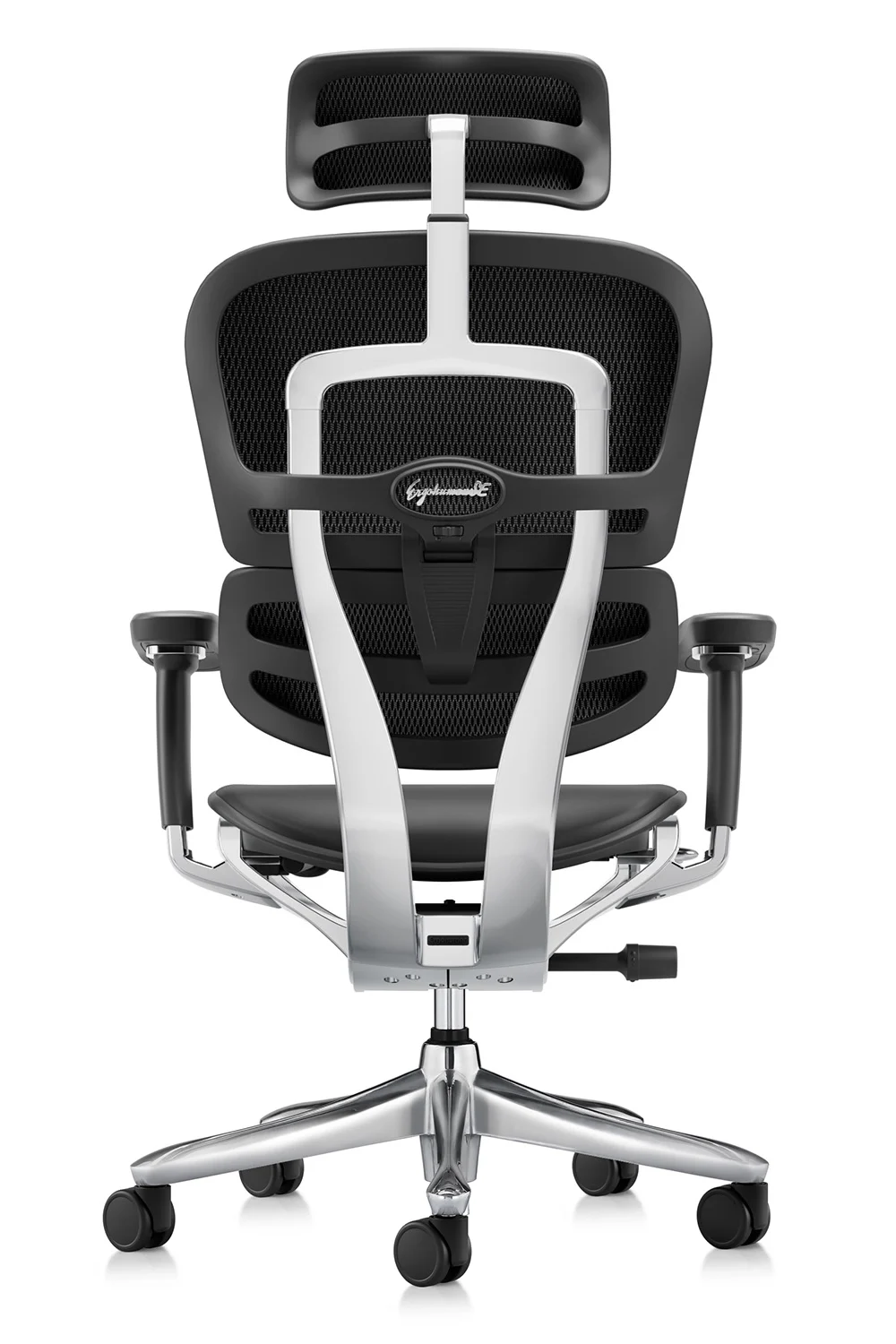 Ergonomic Office Chair Ergohuman 2 Luxury SE in Black Leather rear view