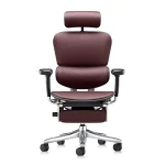Ergohuman 2 Luxury SE Leather Burgundy Legrest