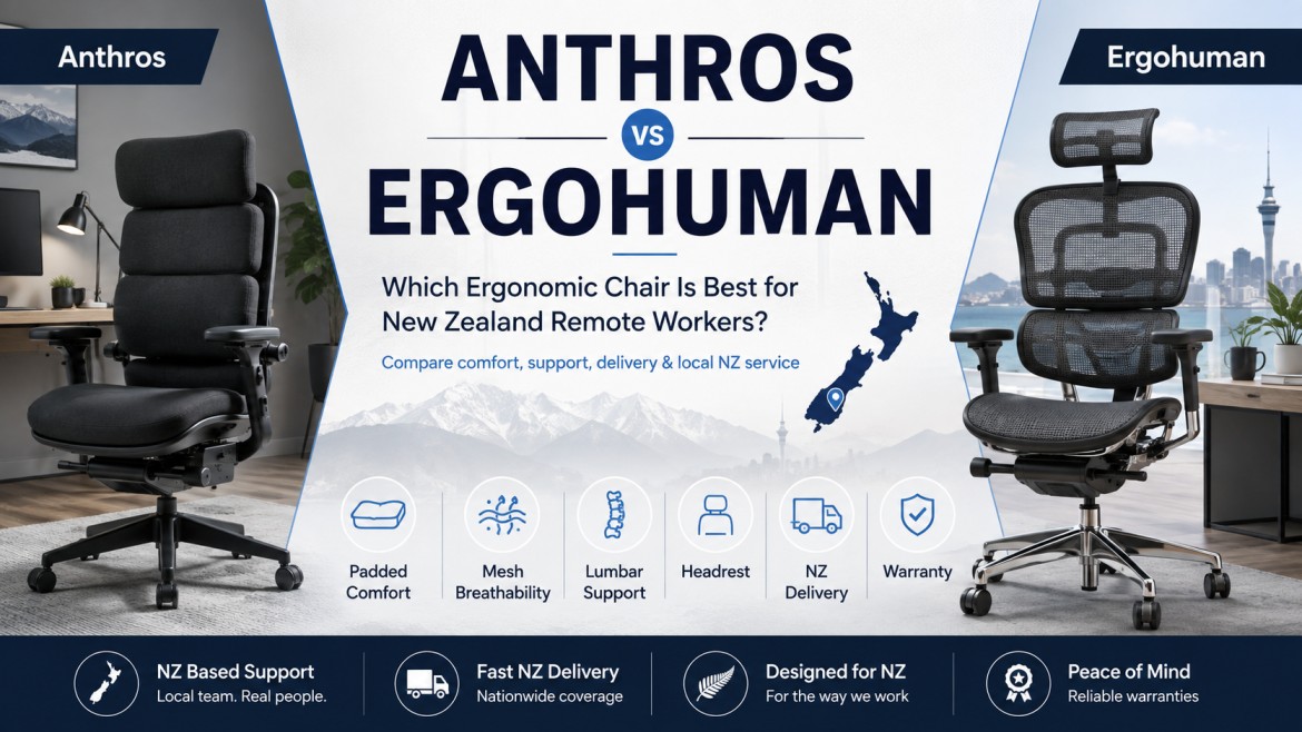 Anthros chair NZ vs Ergohuman ergonomic chair comparison